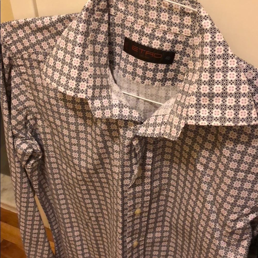 Etro mens ornate dress shirt